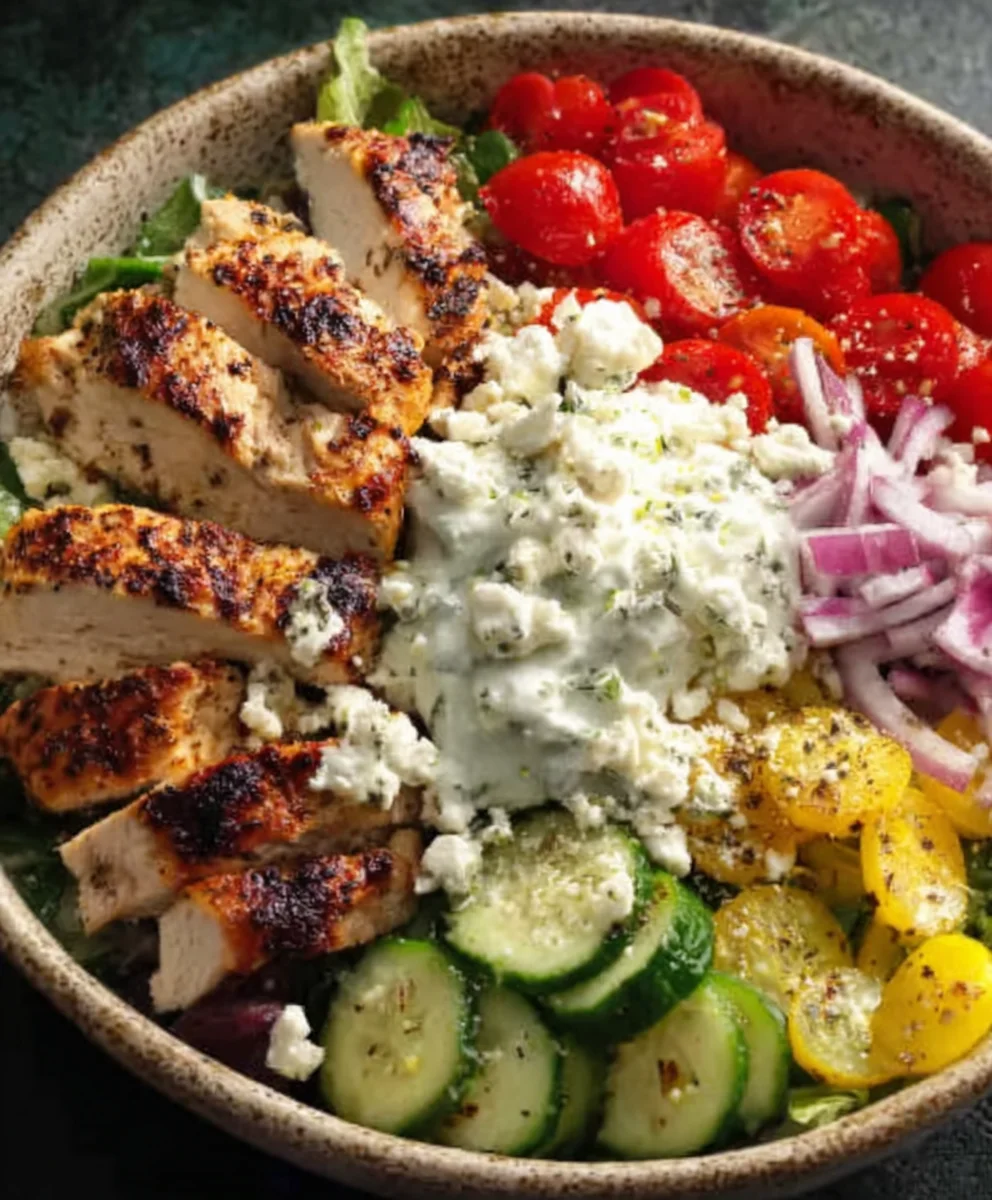 Easy Greek Chicken Bowls- Flavorful & Fresh Meal