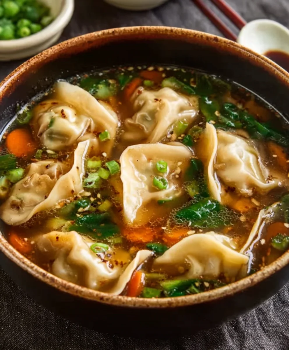 Hearty Beef Potsticker Soup - Comfort Food Done Right