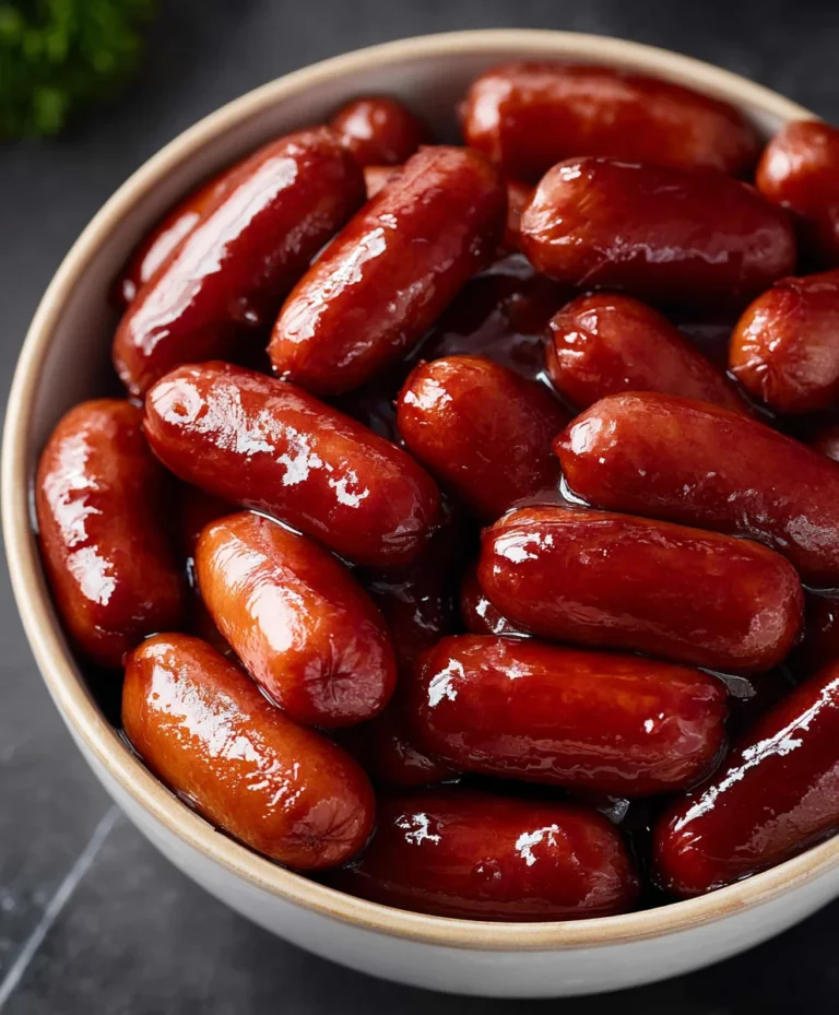 Easy Crockpot Beef Smokies-Party Appetizer