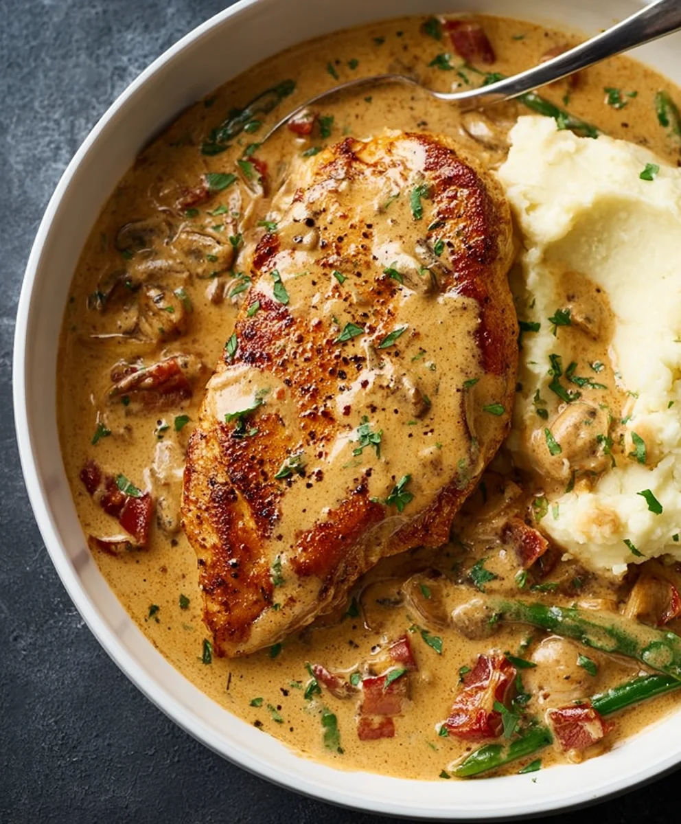Creamy Garlic Chicken Recipe - Easy & Delicious