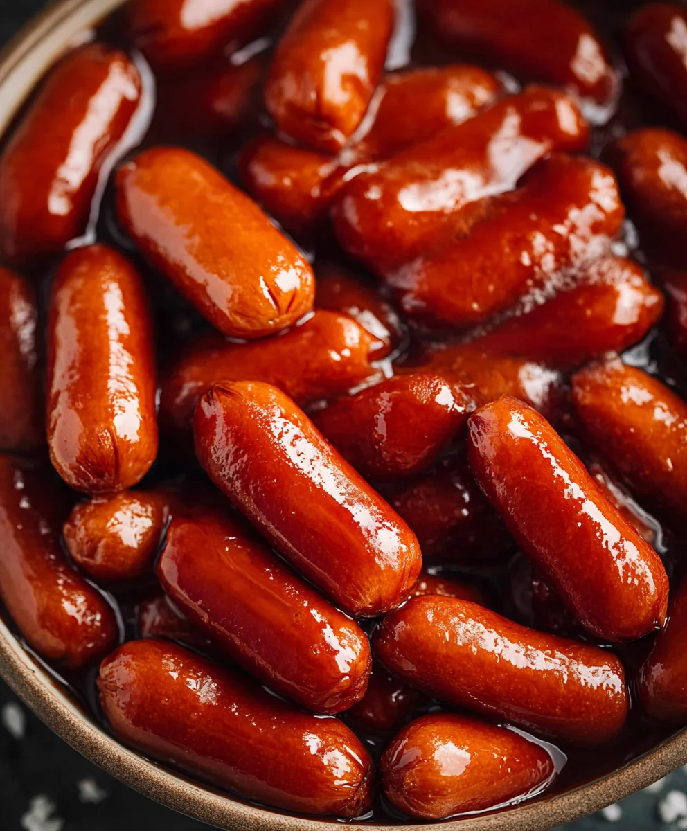 Easy Crockpot Beef Smokies-Party Appetizer