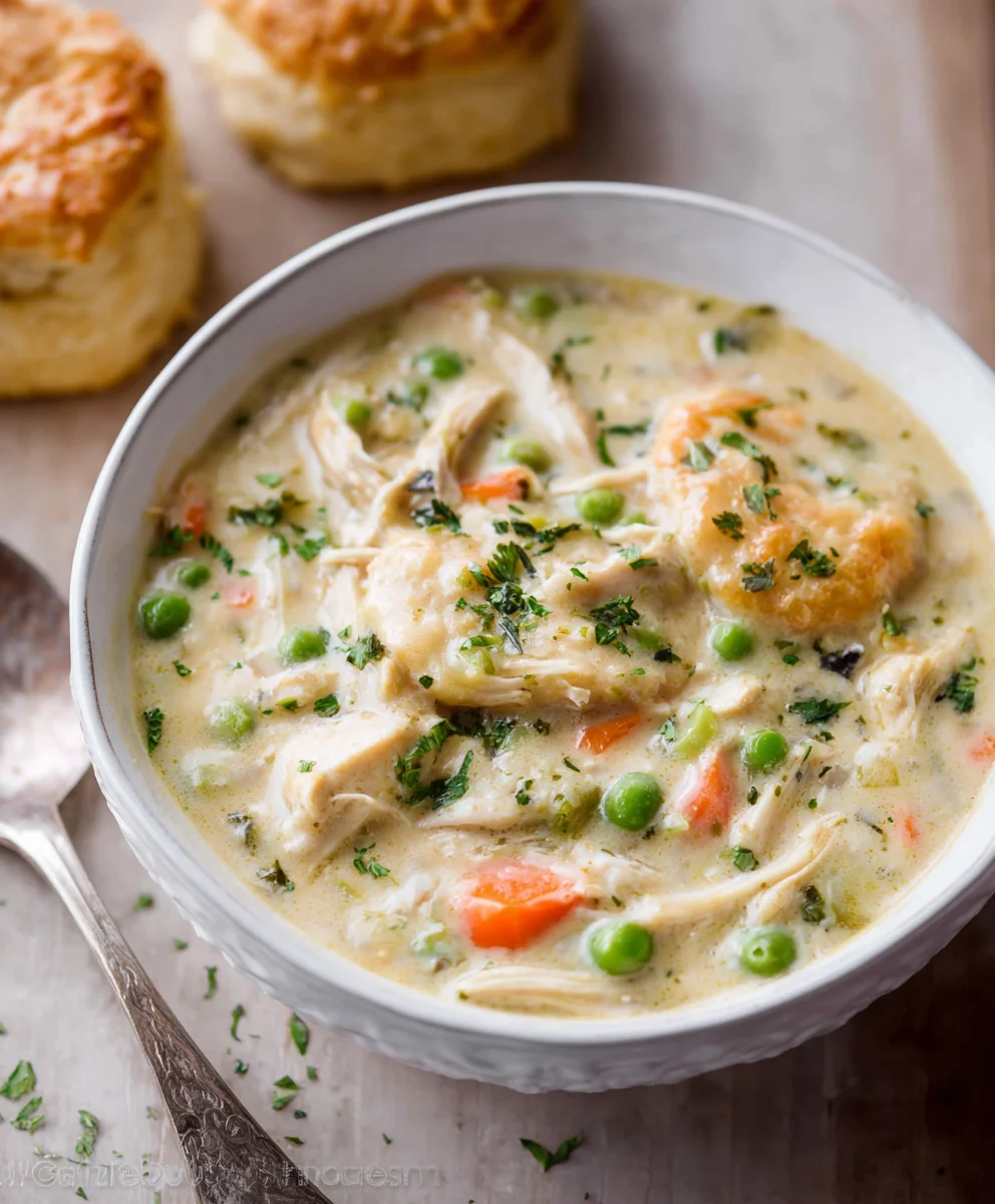 Creamy Chicken Pot Pie Soup - Easy Comfort Food