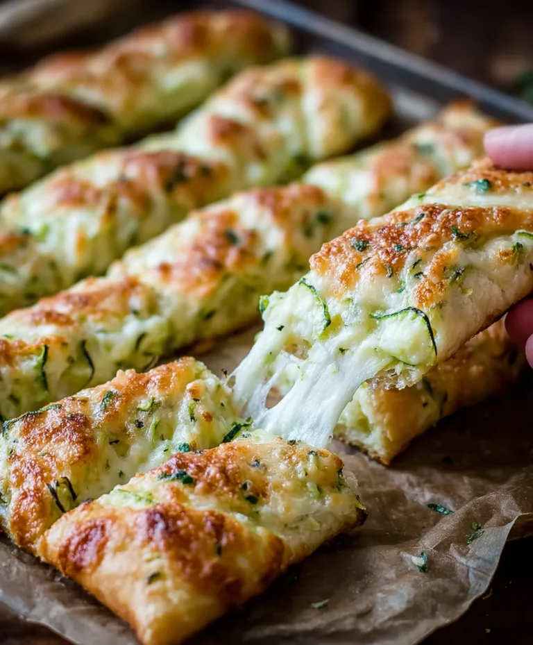 Cheesy Zucchini Breadsticks- Easy & Delicious Recipe