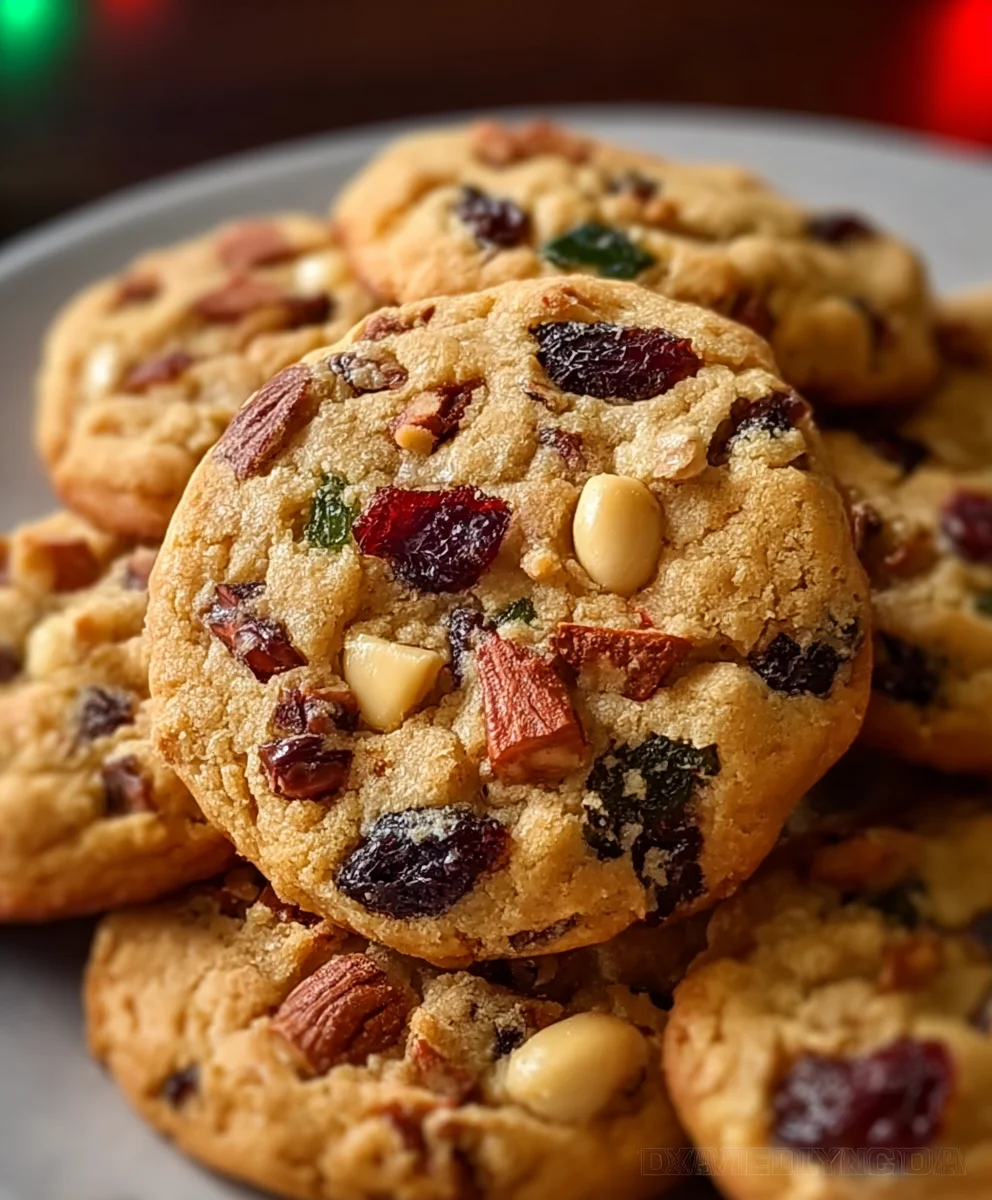 Fruity-Chewy Fruitcake Cookies - A Holiday Treat