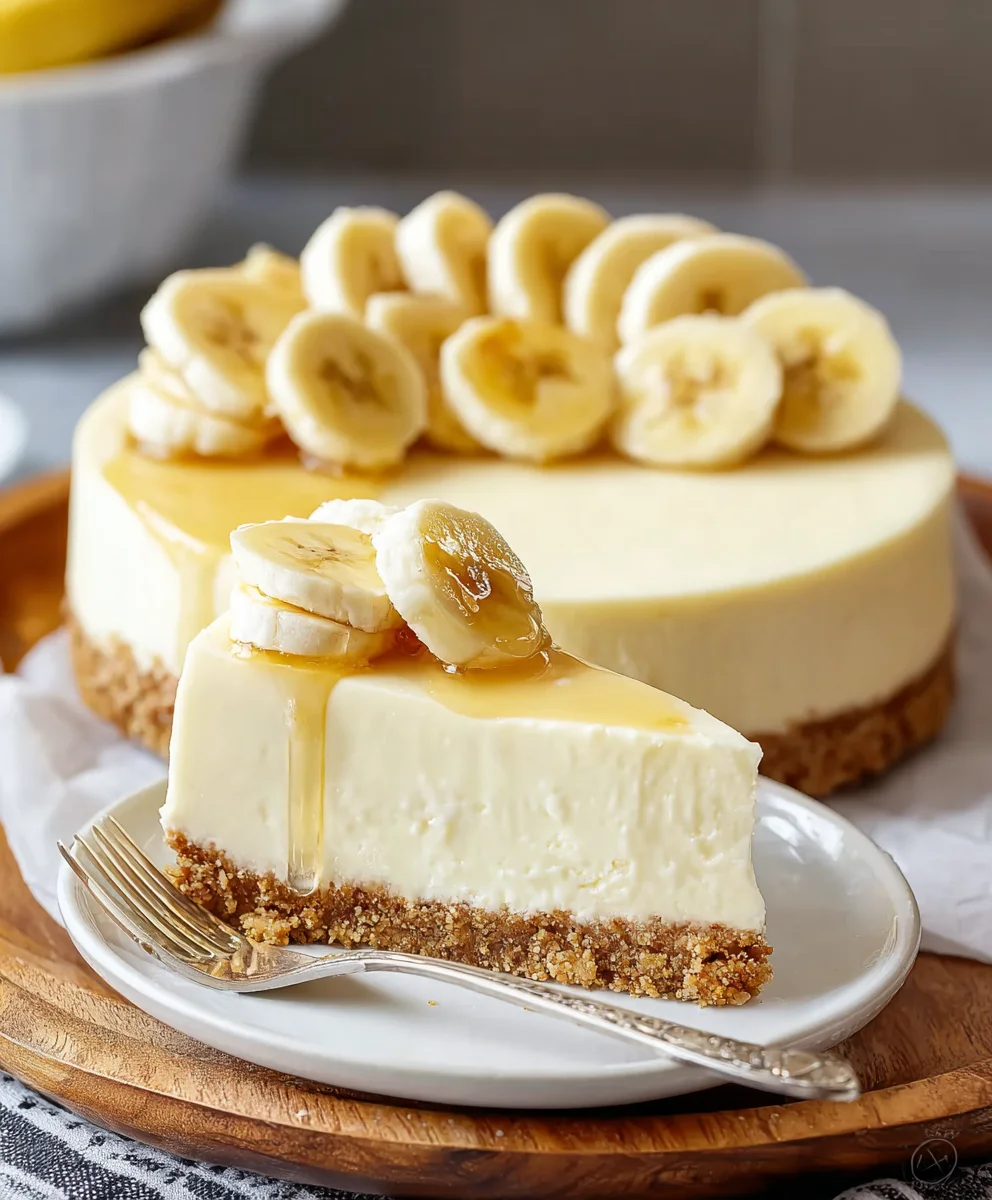 Creamy Banana Cheesecake Recipe-Decadent Dessert