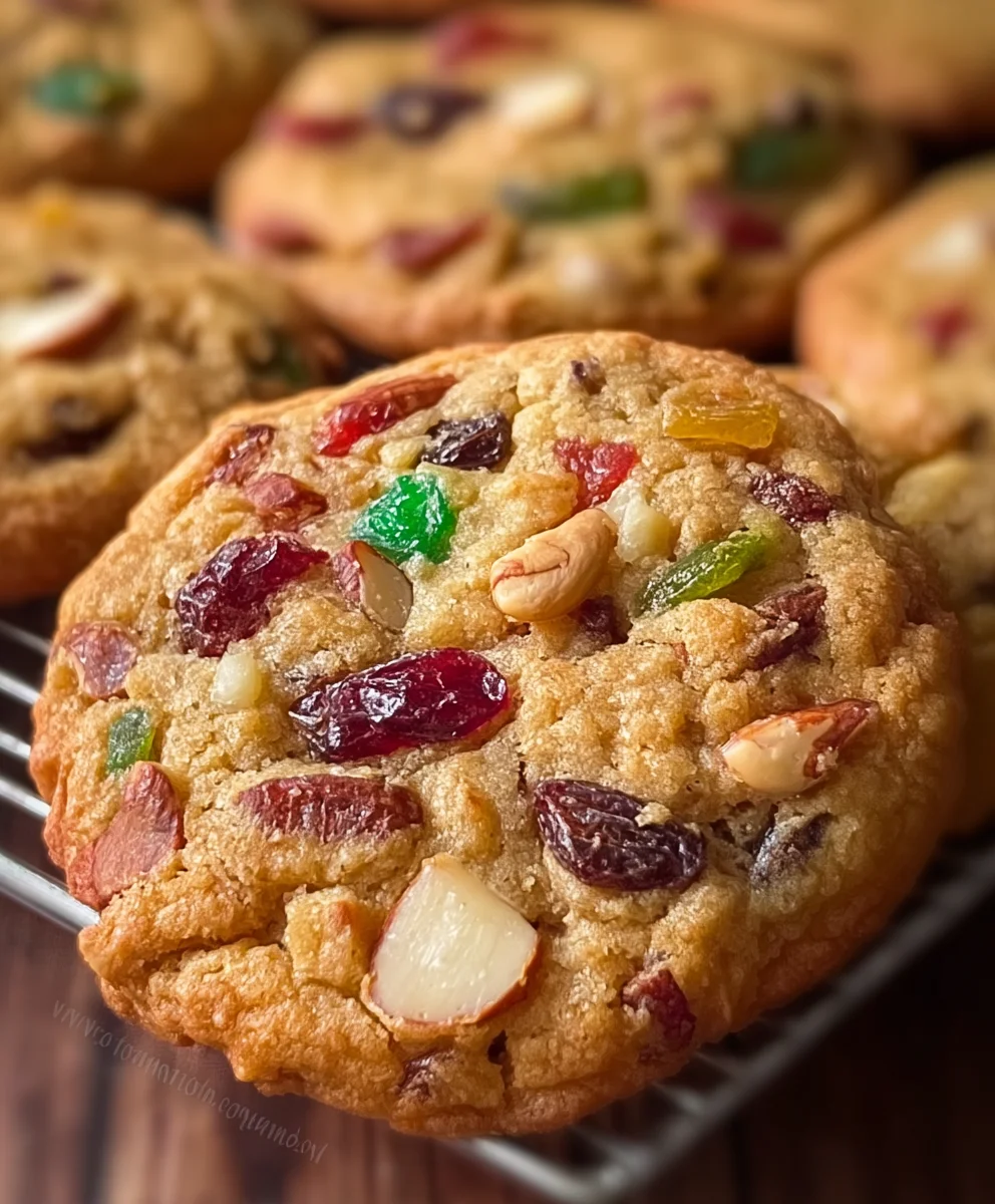 Fruity-Chewy Fruitcake Cookies - A Holiday Treat