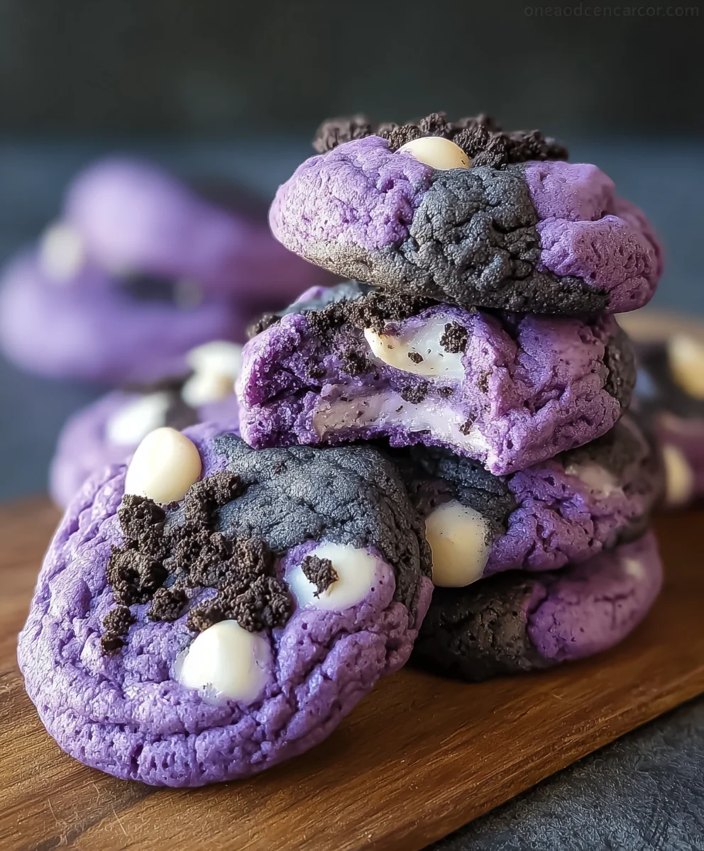 Ube Cookies and Cream Cookies Recipe