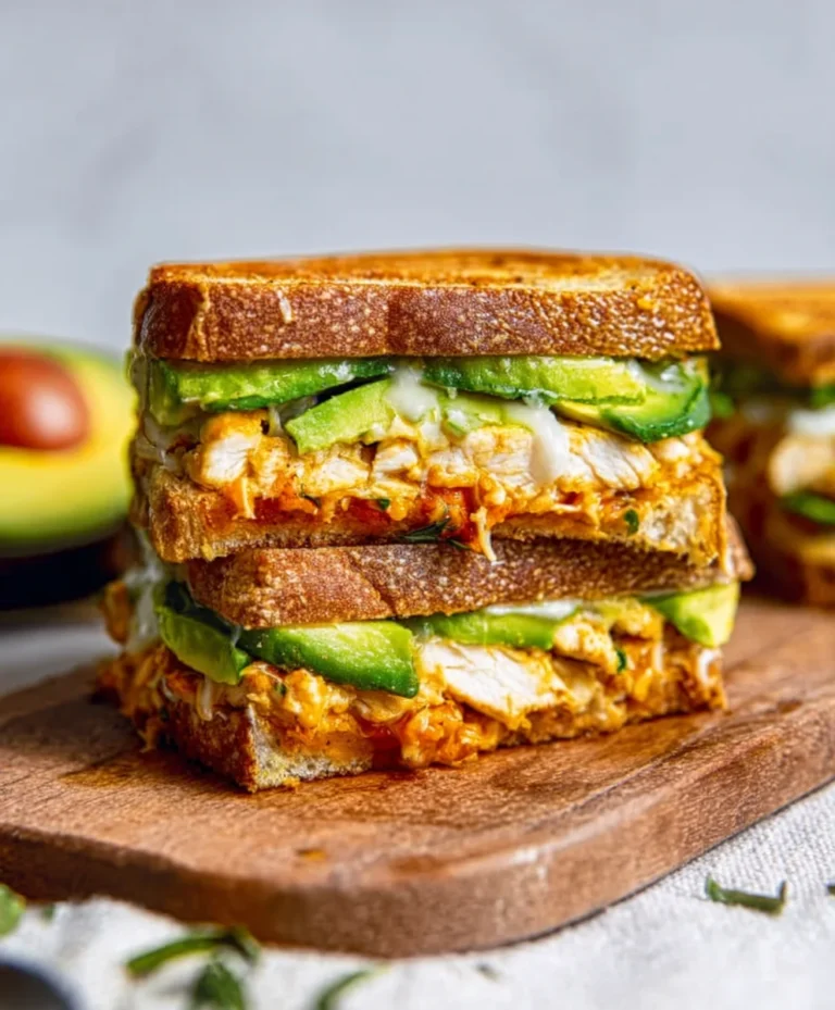 Easy Chicken Avocado Melt Sandwich Recipe
