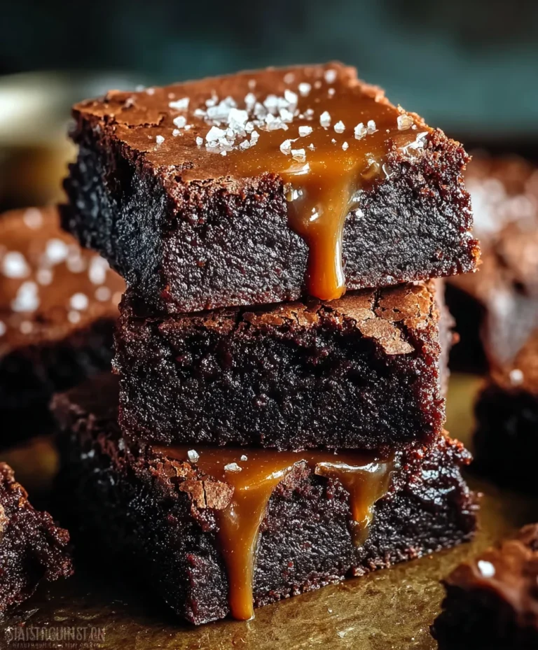 Salted Caramel Brownies- Decadent Chocolate Bliss