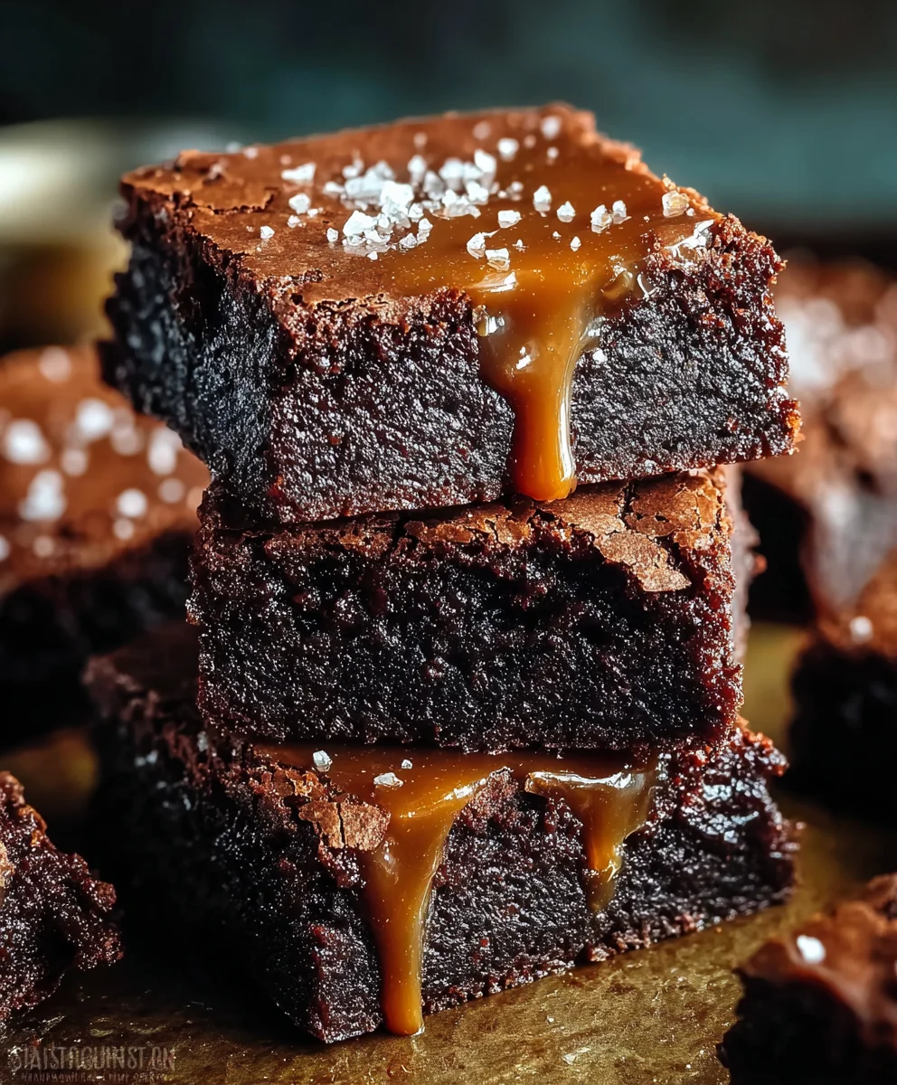 Salted Caramel Brownies- Decadent Chocolate Bliss