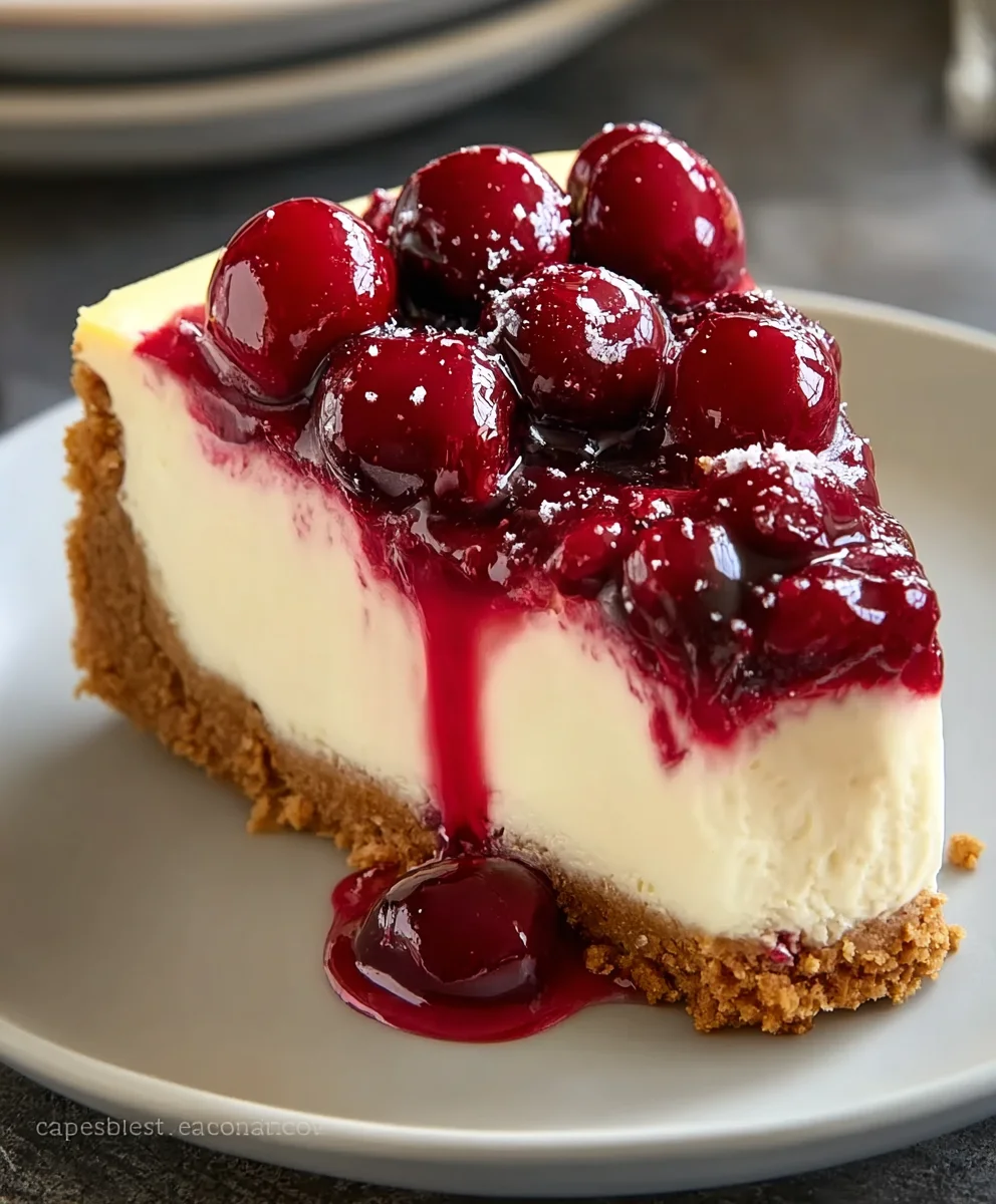 Cherry Cheesecake Delight-Easy Homemade Recipe