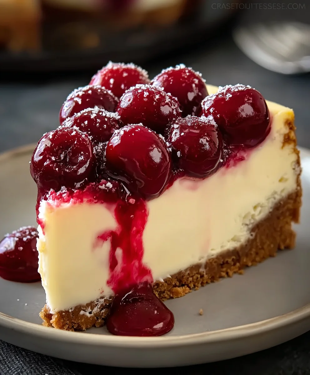 Decadent Cherry Cheesecake Recipe - Easy & Delicious