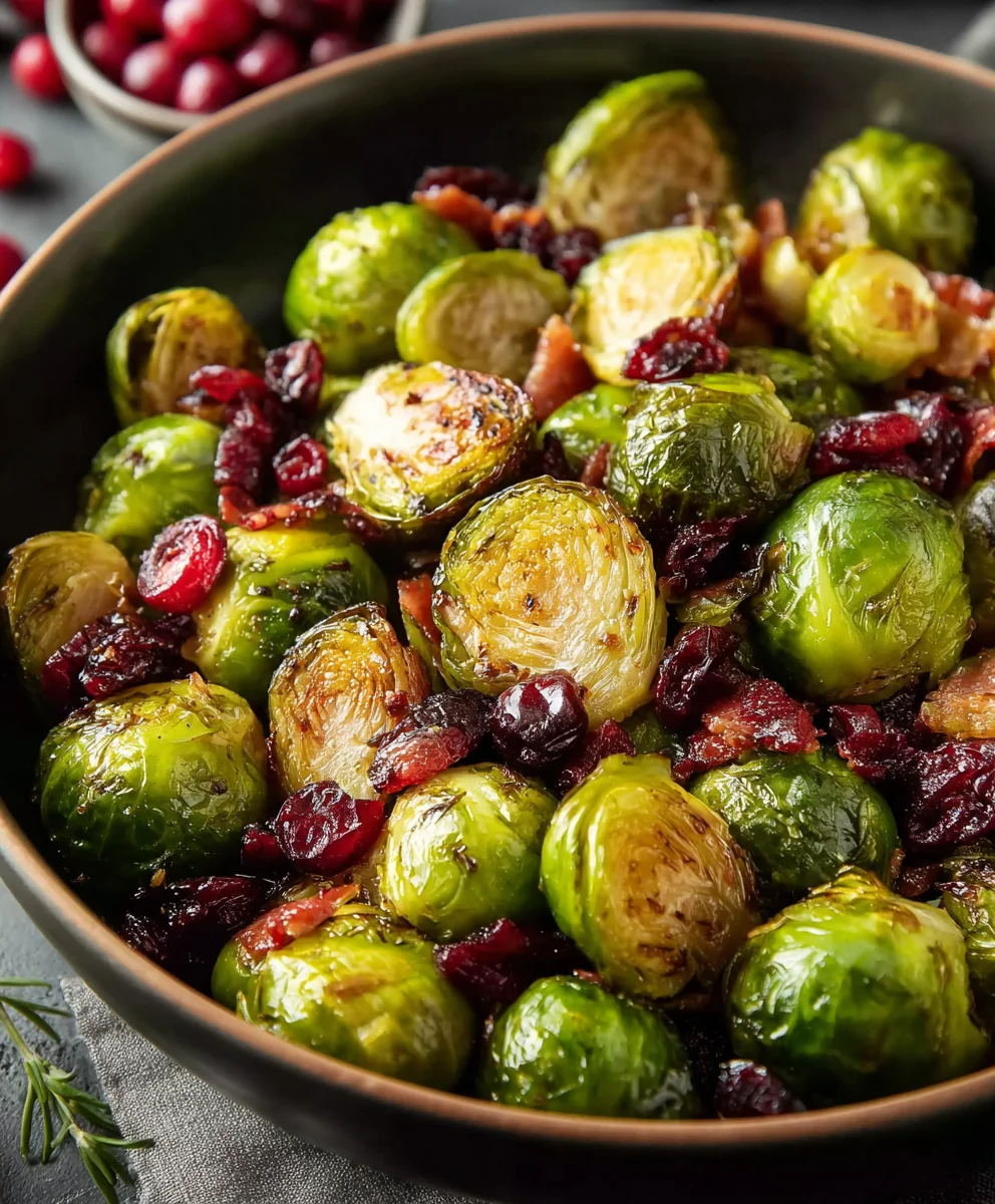 Cranberry Brussels Sprouts - Delicious Side Dish