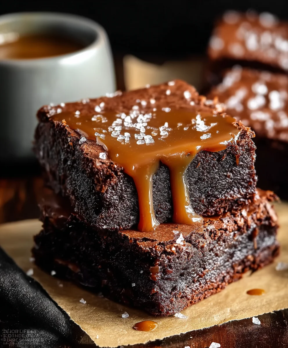 Salted Caramel Brownies- Decadent Chocolate Bliss