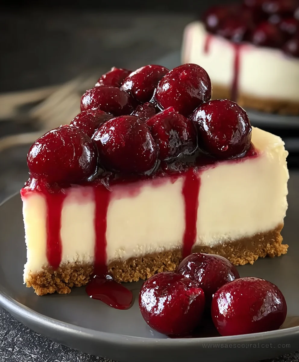 Cherry Cheesecake Delight-Easy Homemade Recipe