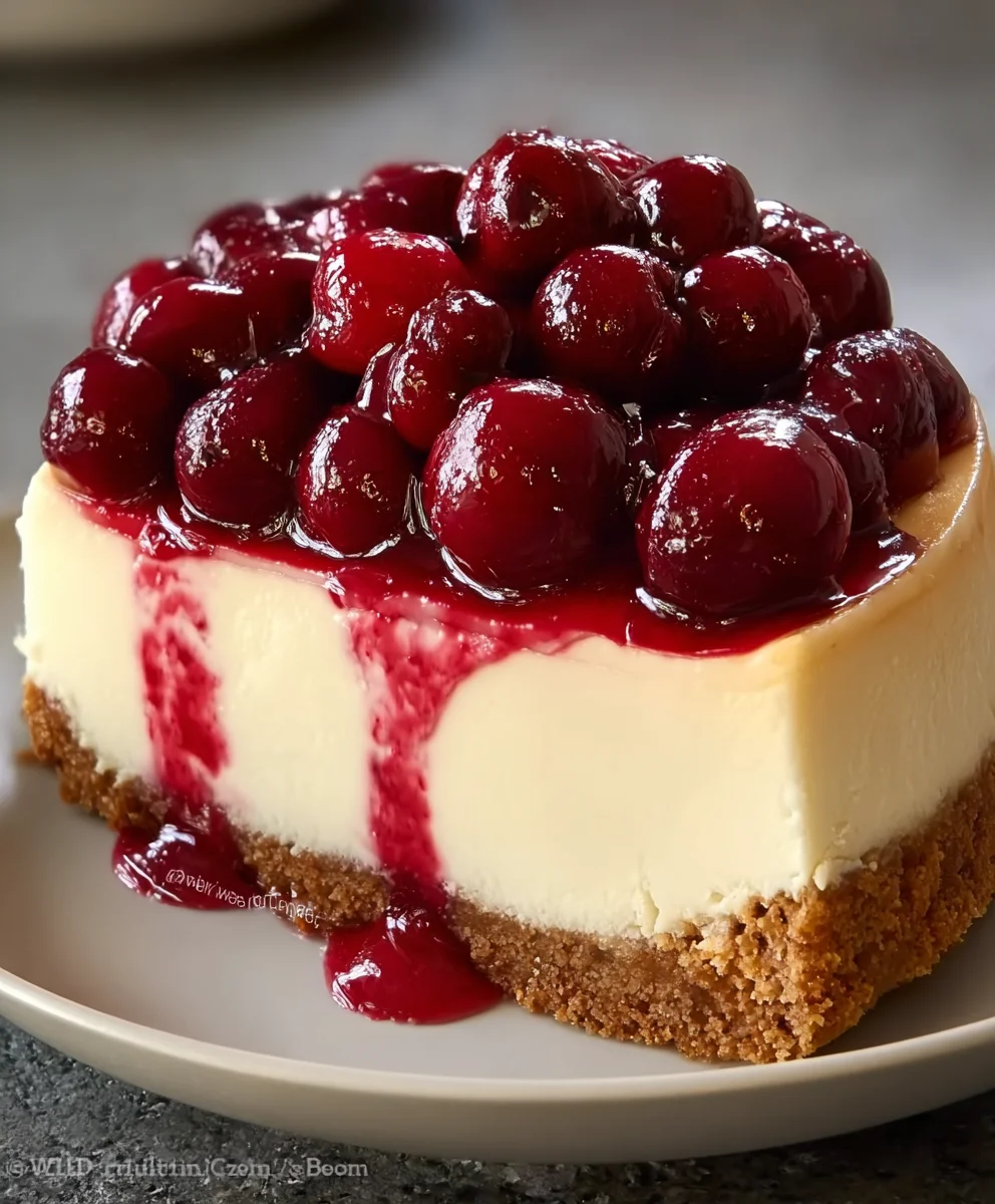 Decadent Cherry Cheesecake Recipe - Easy & Delicious