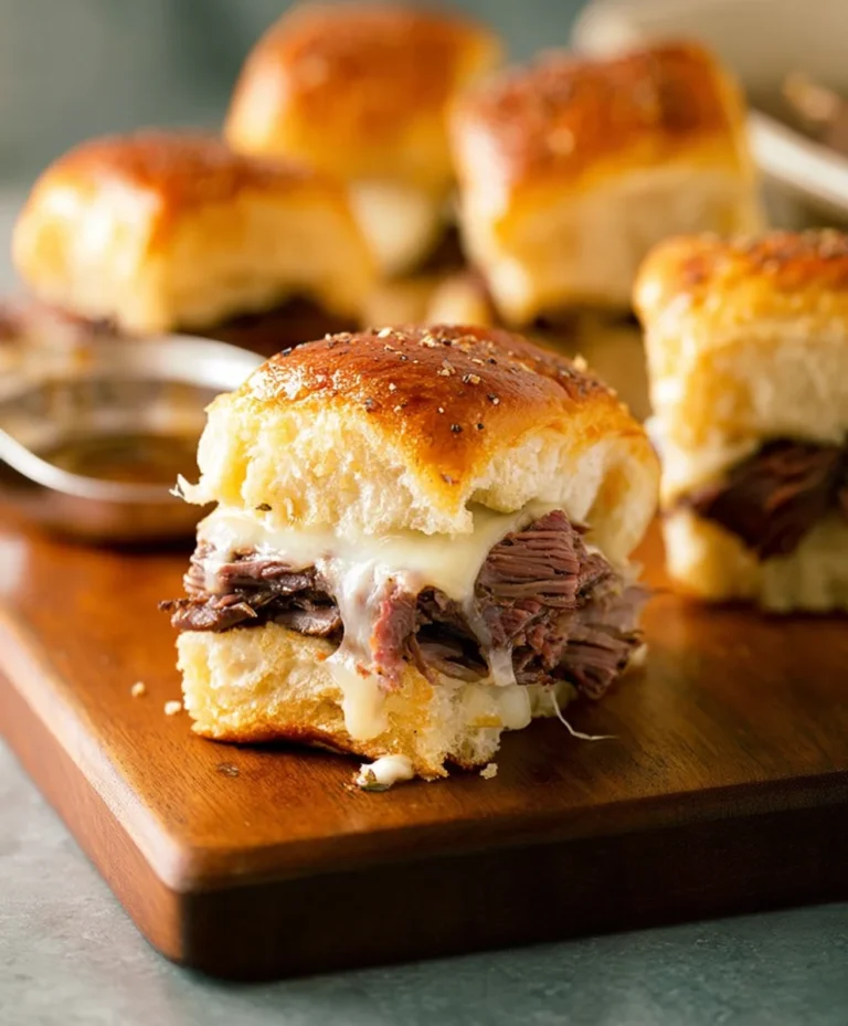 Easy French Dip Sliders- Delicious Beef Appetizer
