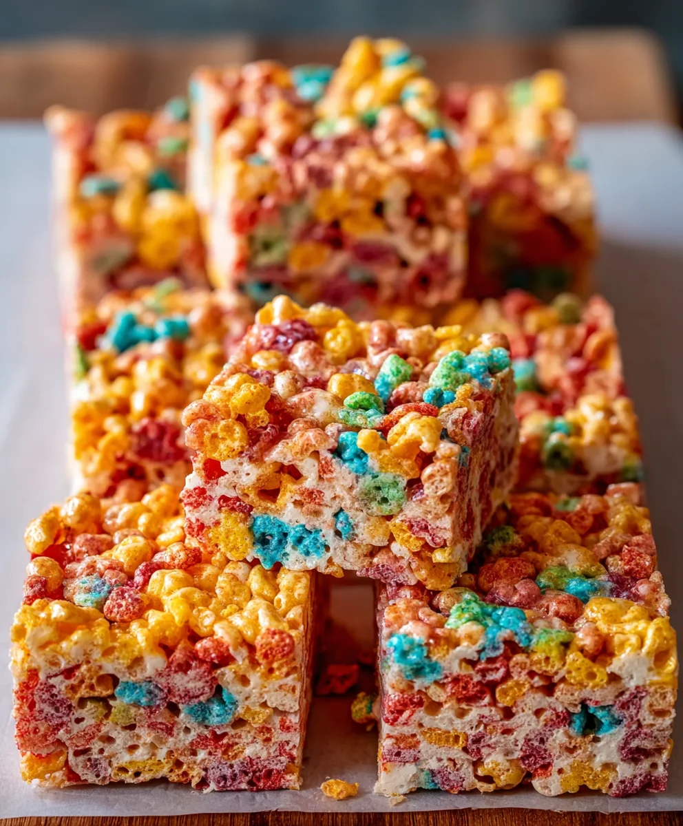 Fruity Pebbles Treats- Easy No-Bake Dessert Recipe
