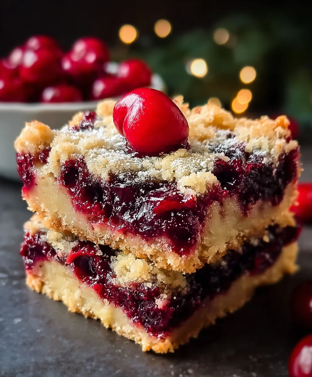 Easy Cherry Bars Recipe - Delicious Sweet Treat