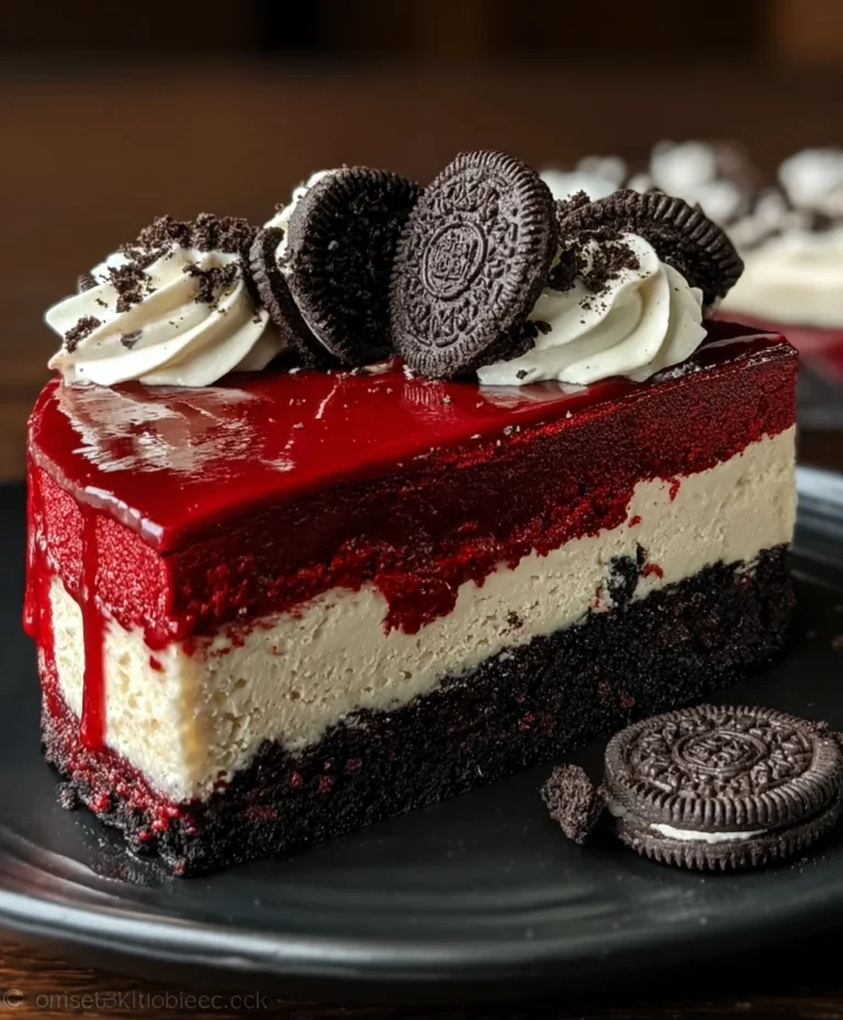 Decadent Red Velvet Oreo Cheesecake Recipe