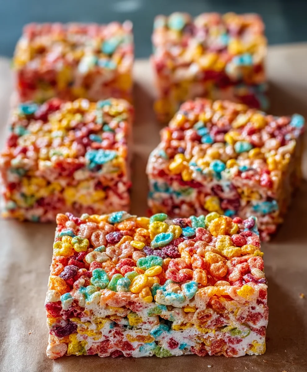 Fruity Pebbles Treats- Easy Fun Cereal Snack
