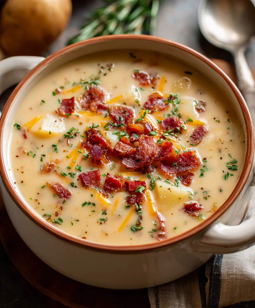 Outback Potato Soup - Creamy Hearty Beef Flavor
