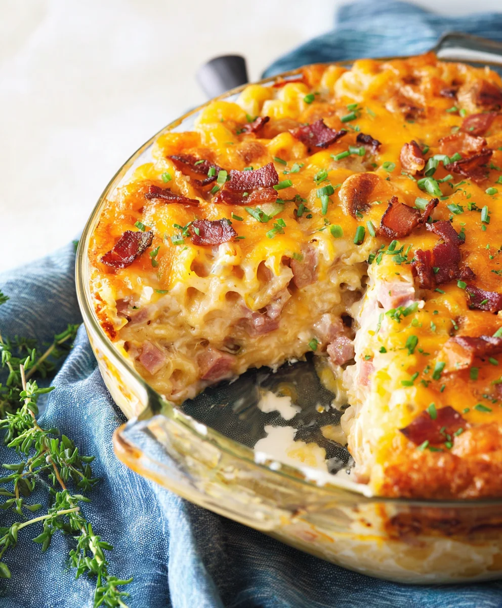 Leftover Beef-Beef Ham Cheese Casserole Recipe