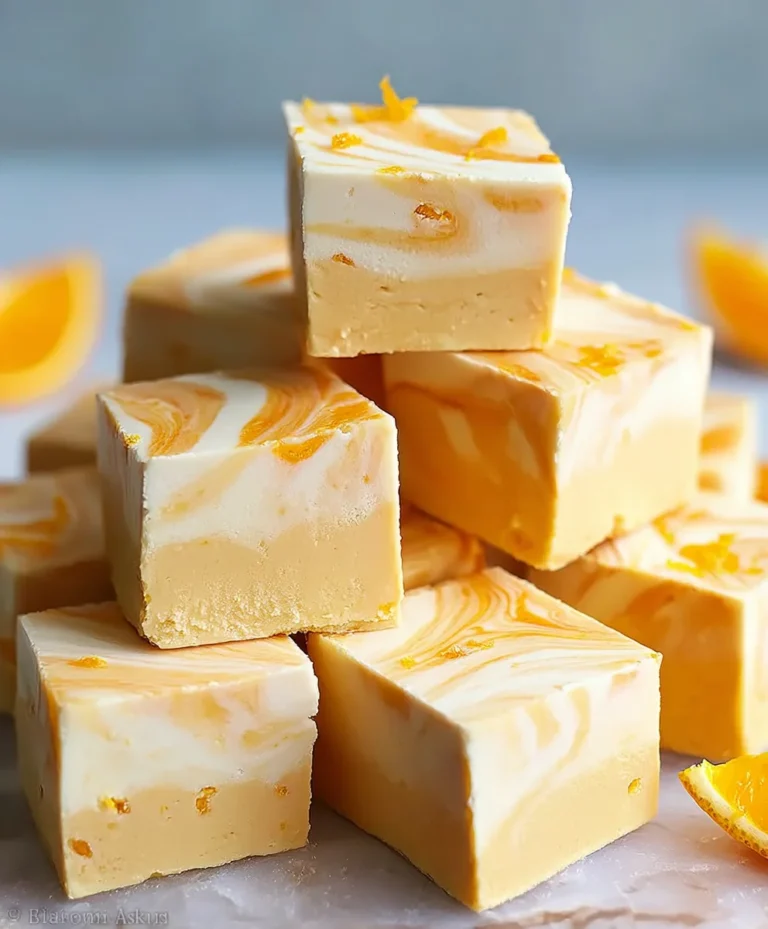 Orange Dreamsicle Fudge Recipe-Creamy Orange Treat