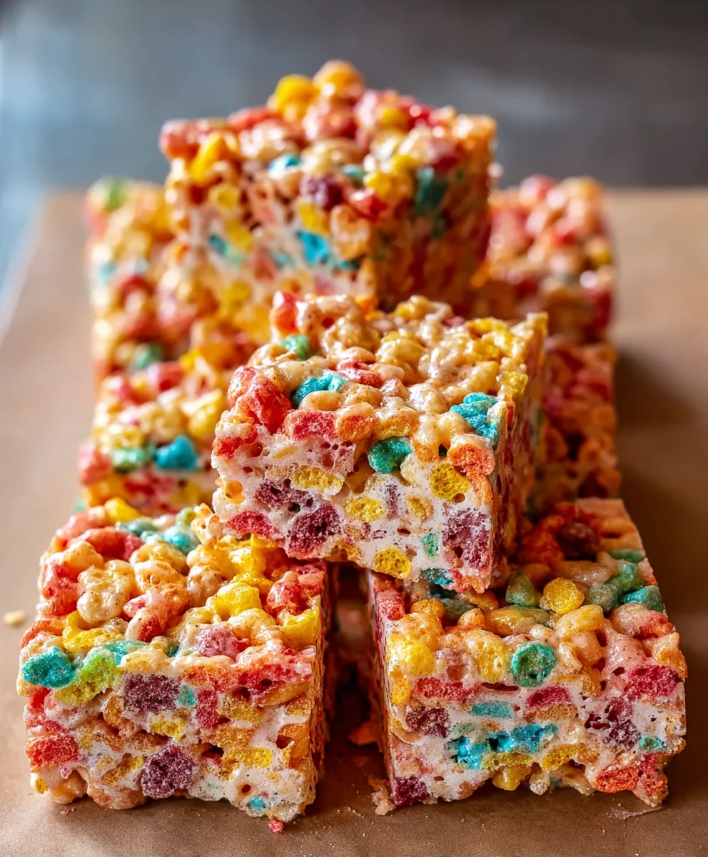 Fruity Pebbles Treats- Easy No-Bake Dessert Recipe