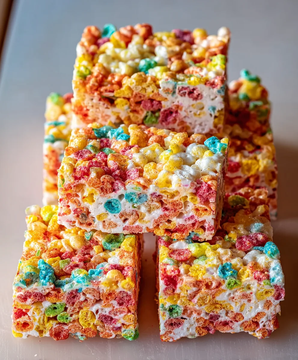Fruity Pebbles Treats- Easy Fun Cereal Snack