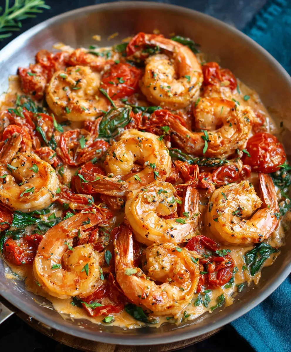 One-Pan Tuscan Shrimp - 30-Minute Dinner Delight