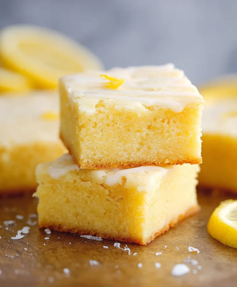 Easy Lemon Brownies- Zesty & Delicious Treat