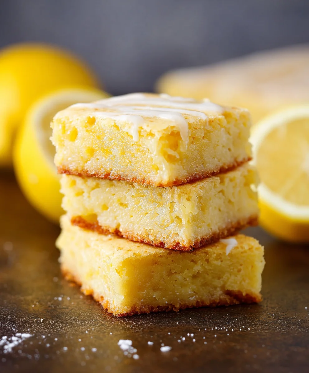 Easy Lemon Brownies- Zesty & Delicious Treat