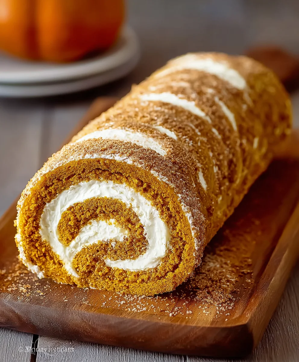 Easy Pumpkin Roll Cake - Fluffy & Delicious Dessert