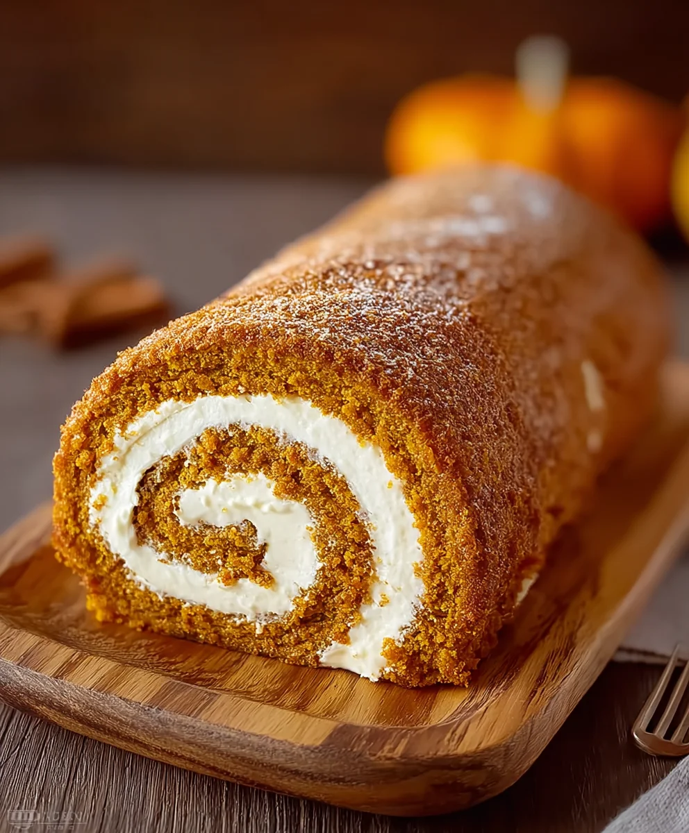 Easy Pumpkin Roll Cake - Fluffy & Delicious Dessert