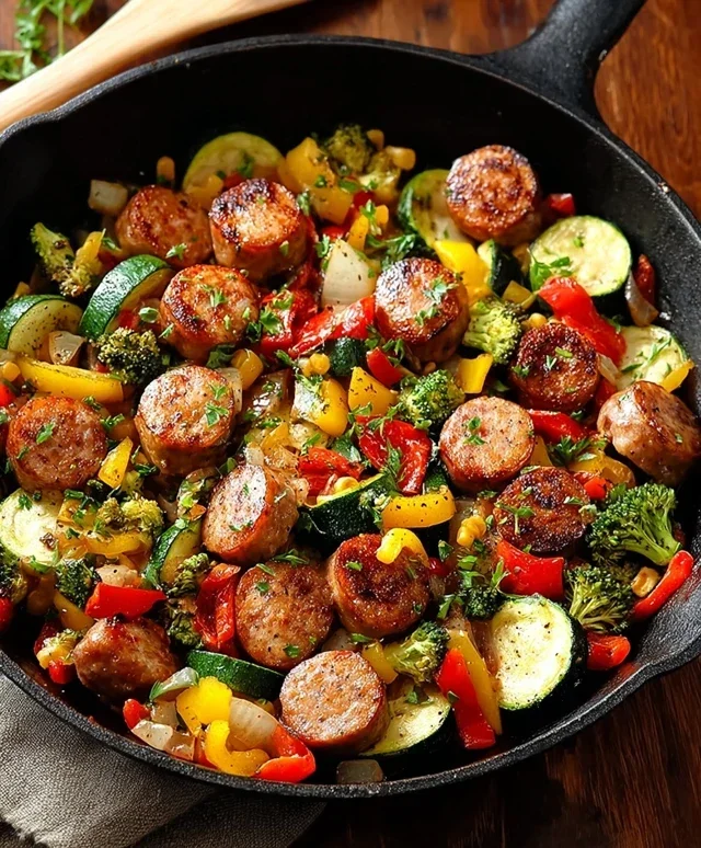 Sausage and Veggies Skillet