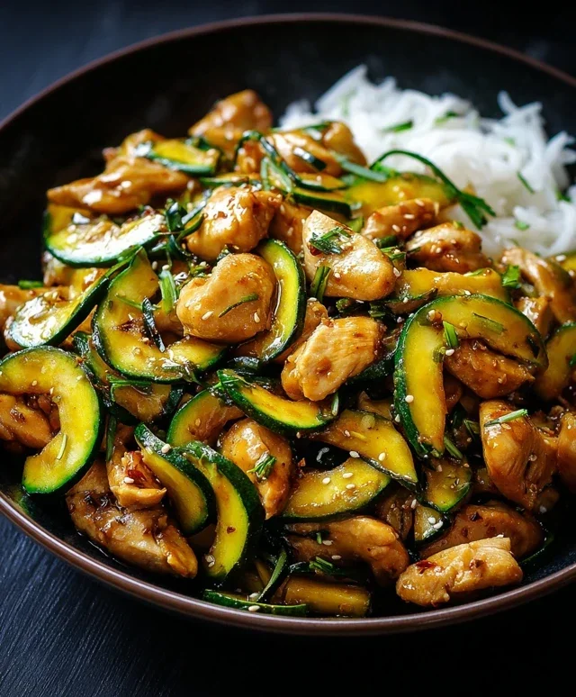 Chicken Zucchini Stir Fry
