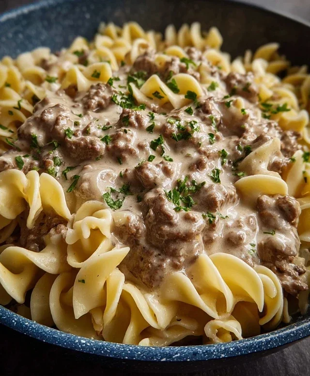 Ground Beef Stroganoff