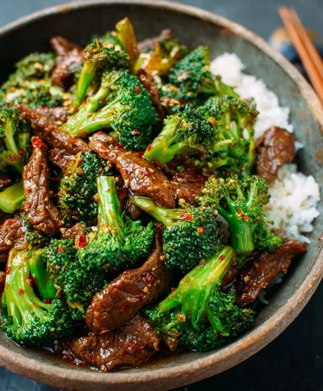 Chinese Beef and Broccoli (牛肉炒西兰花)