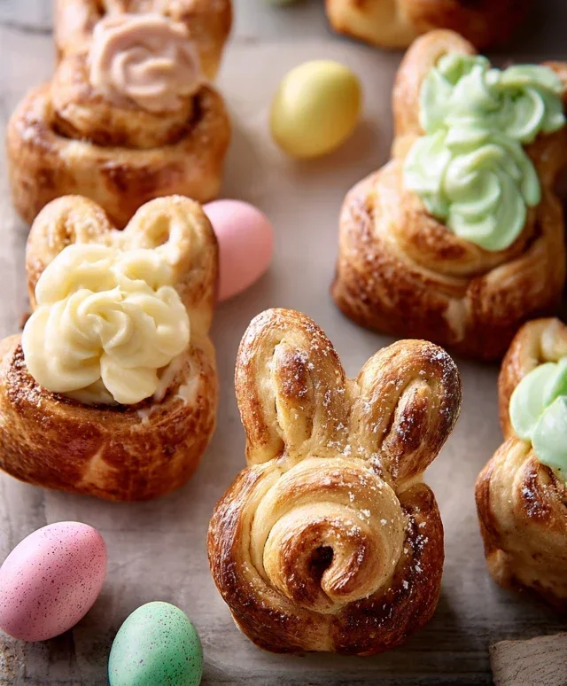 Easter Bunny Cinnamon Rolls