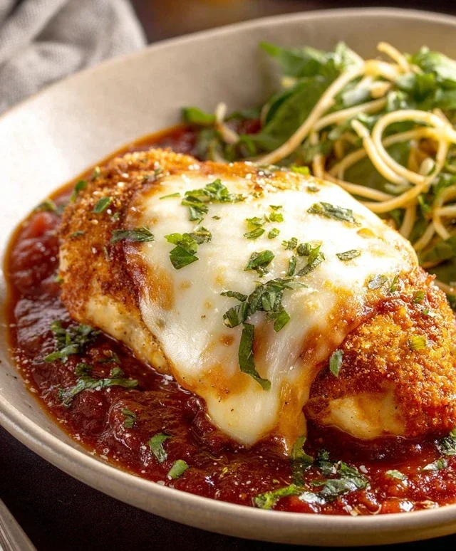 Stuffed Chicken Parmesan Dish