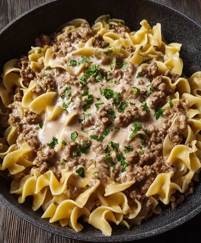 Ground Beef Stroganoff