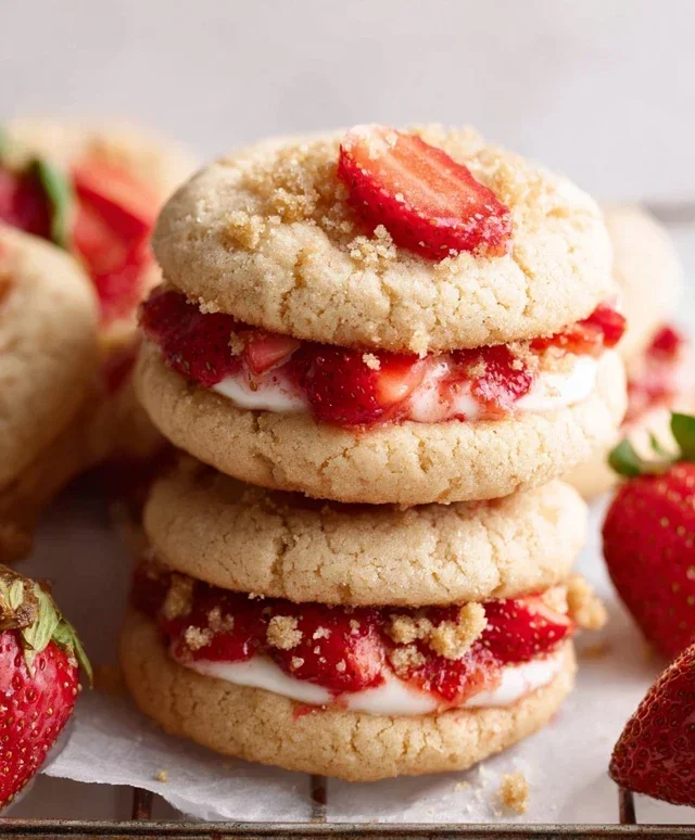 Strawberry Shortcake Cookies