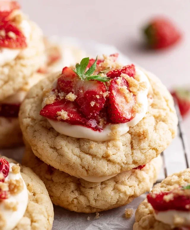 Strawberry Shortcake Cookies