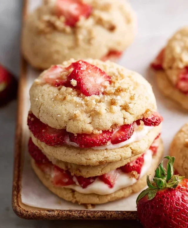 Strawberry Shortcake Cookies