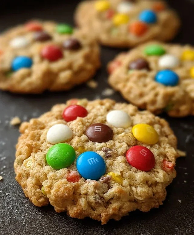 M&M Rice Krispies Cookies