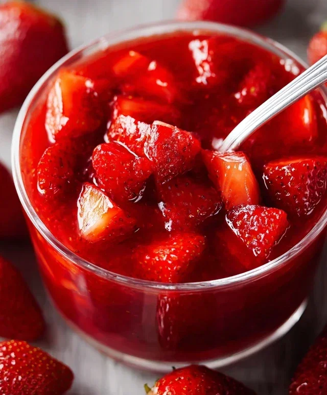 Fresh Strawberry Sauce (Strawberry Topping)