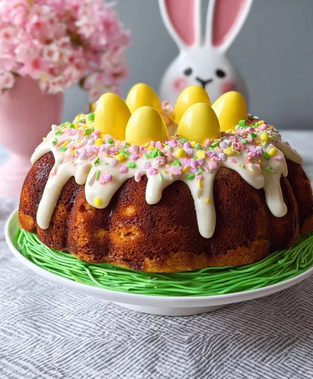 Easter Basket Bundt Cake Recipe (Easy Spring Dessert!)
