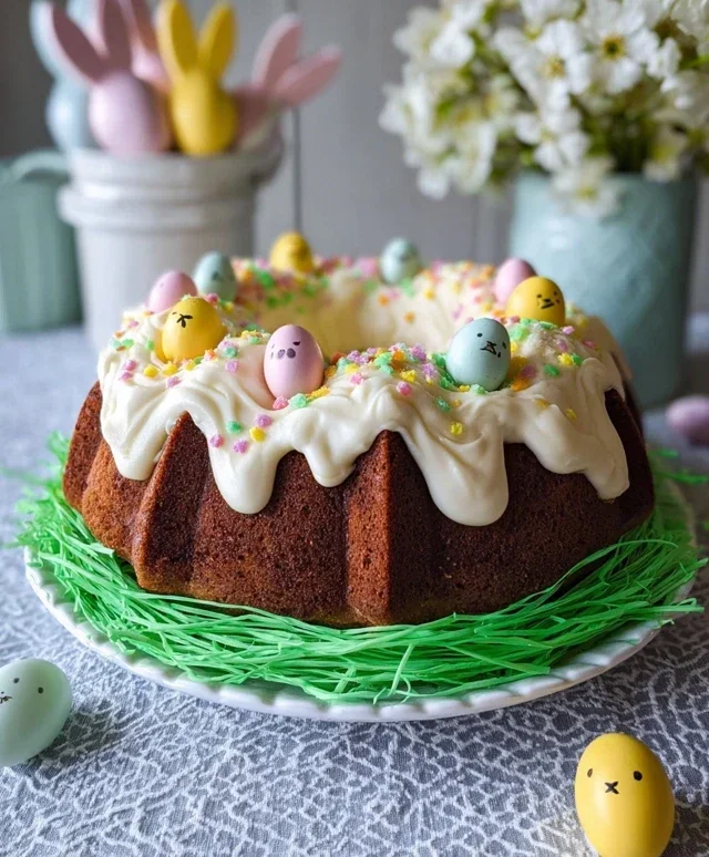 Easter Basket Bundt Cake Recipe (Easy Spring Dessert!)