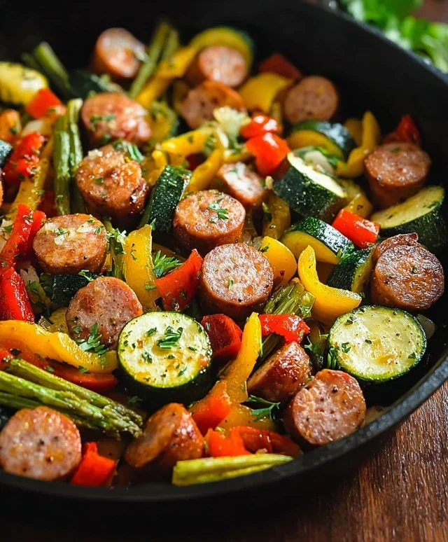 Sausage and Veggies Skillet